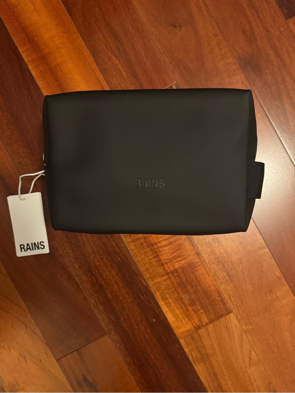Rains Black Men's Toiletry Pouch